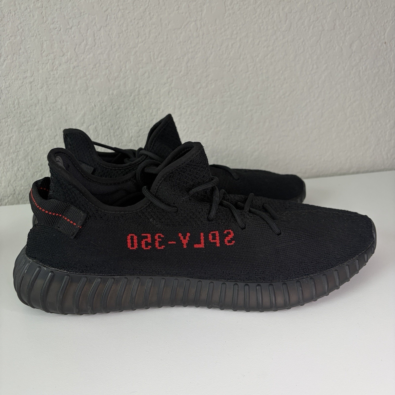 Adidas Yeezy Boost 350 V2 Bred Black Red Cp9652 Mens Size 14 Sneakers
